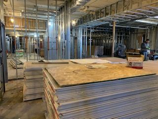 It's a great day when the drywall gets stocked; that's always a big milestone!