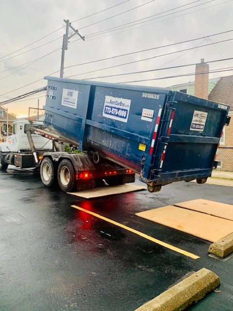 Dump trucks at Midway Dispensary Construction Project