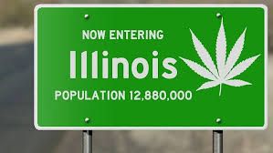 Illinois Cannabis Welcome Sign