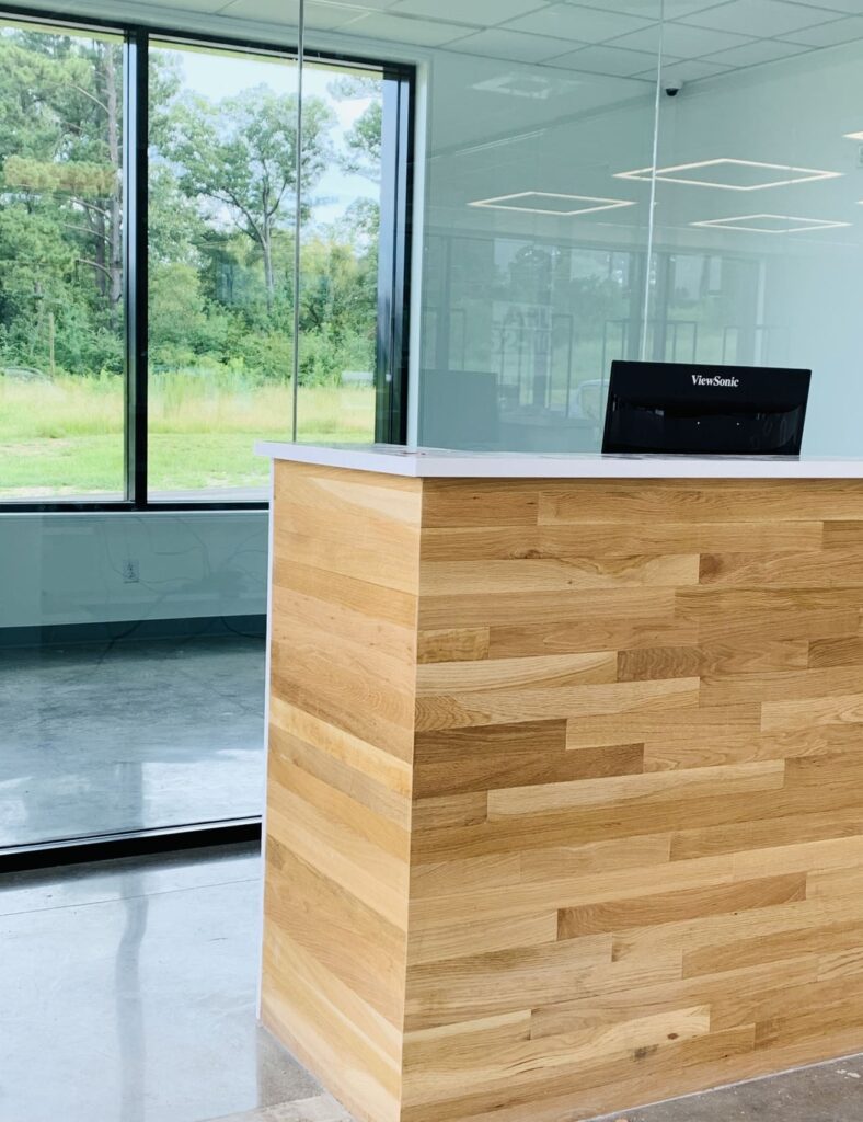 Reception Desk at Dispensary