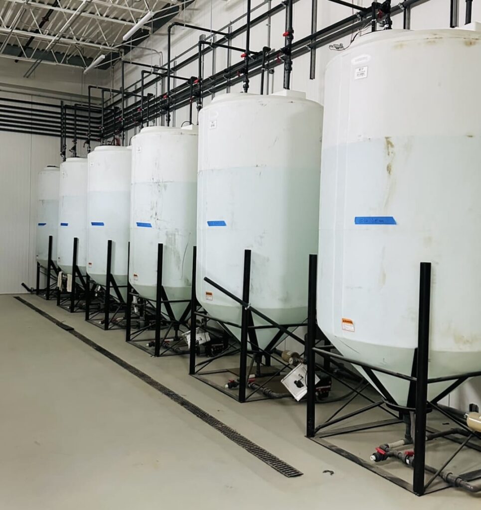 Tanks for grow facility