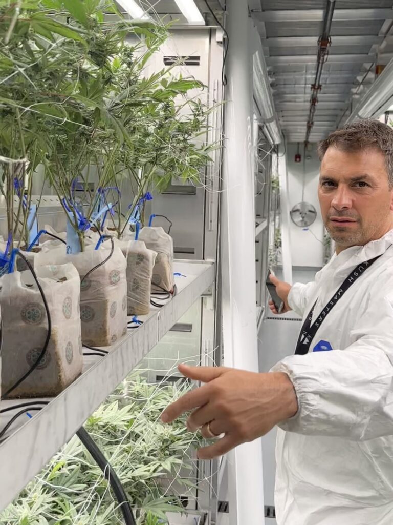 Mike at grow facility