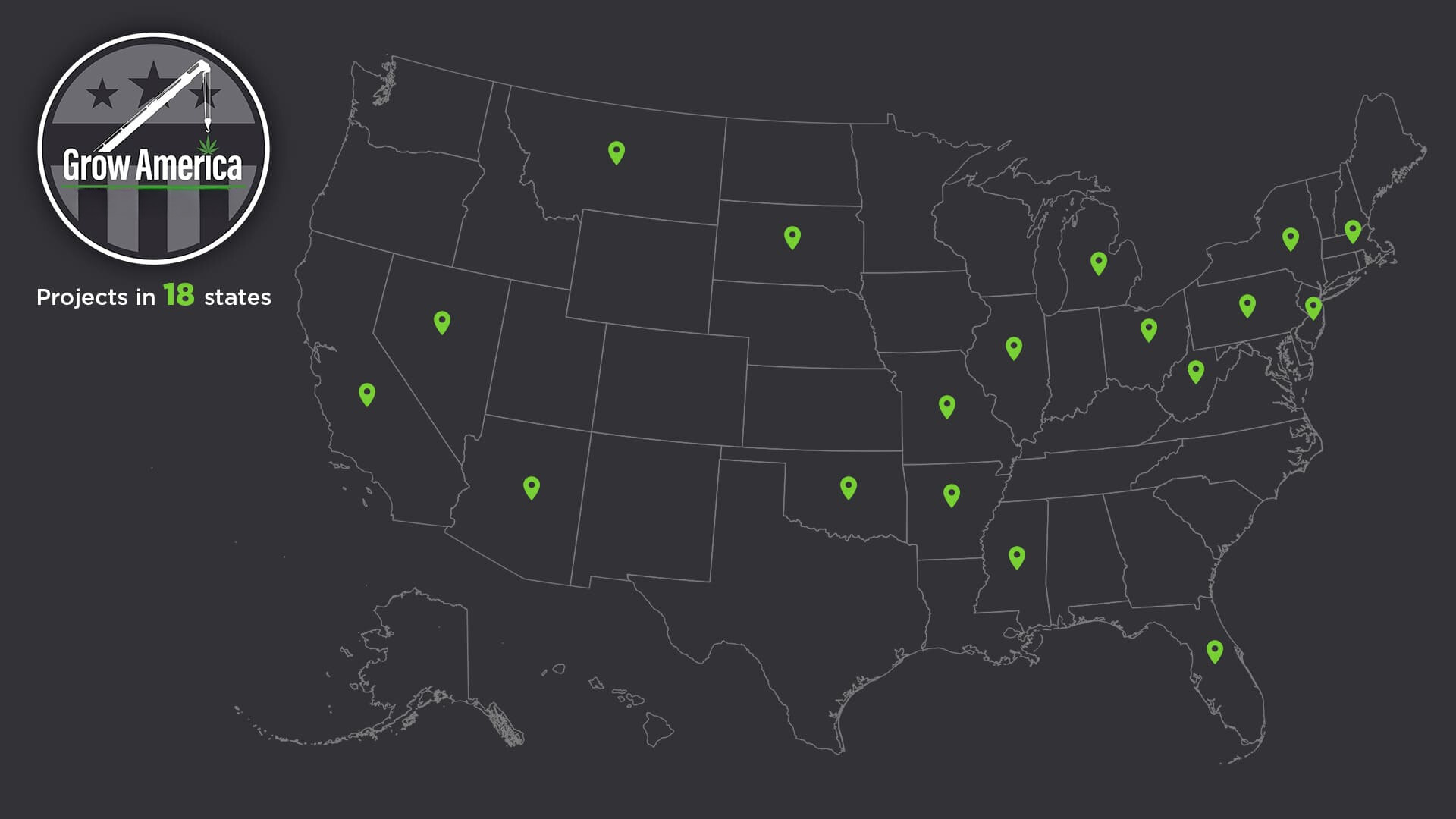 Grow America Activity in states across the US